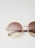 Women's Round Frame Sunglasses - Lens Size: 56 mm