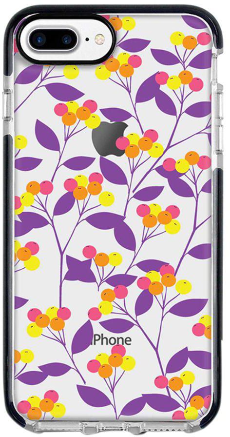 Protective Case Cover For Apple iPhone 7 Plus Purple Spring
