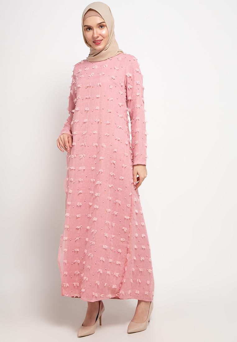 Gobindpal Azzar Jane Maxi Dress in Salem - 4 Sizes ( Light Pink)