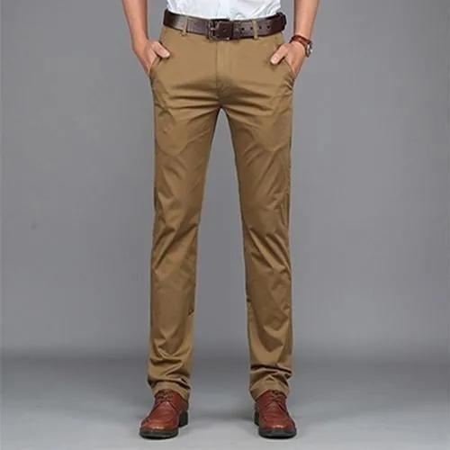 Fashion Soft Khaki Pants - BROWN