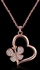 FSGS Trendy Women & Rose Gold Plated Tin Alloy Link Chain 45+5CM Pendant Necklaces 3.9X2.8CM 21643