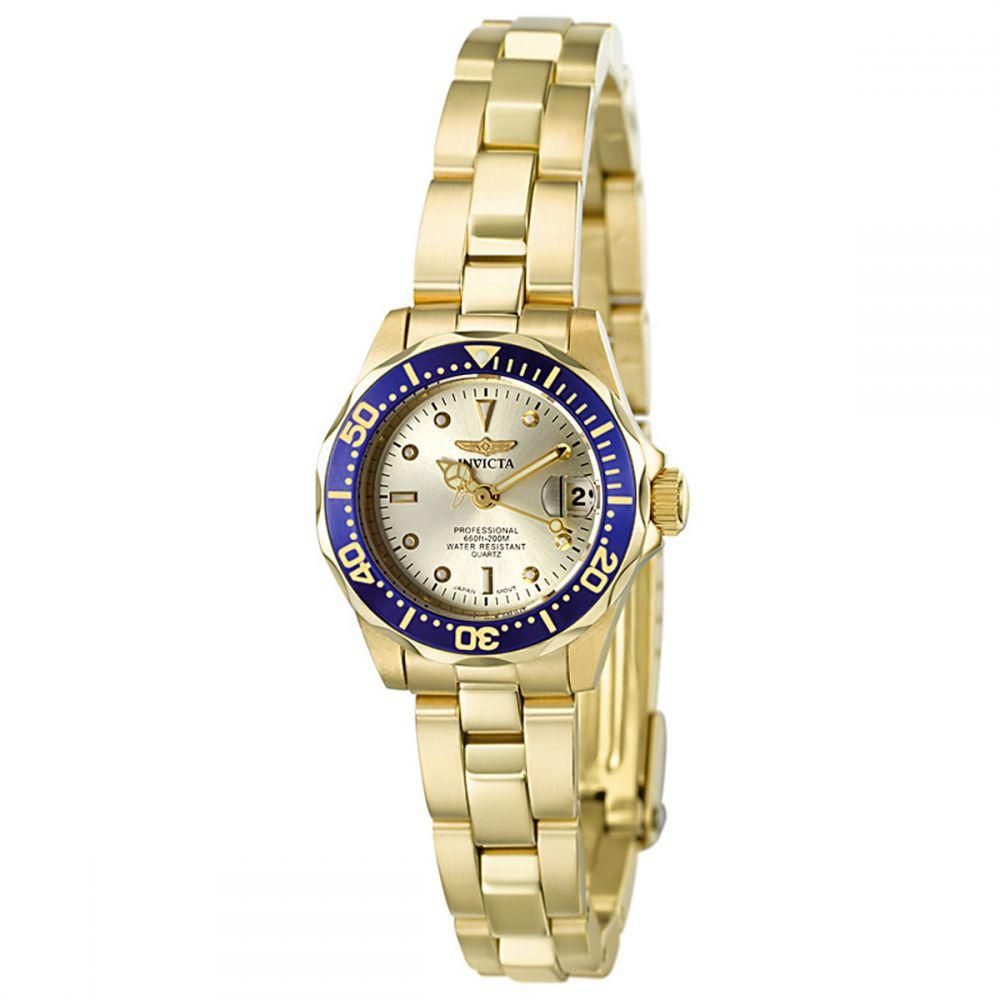 ساعة انفيكتا برو دايفر ذهبية للنساء بسوار من الستانلس ستيل - INVICTA-4610