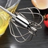 Egg Whisk, Press Hand Auto Rotating - Stainless Steel(2 Pcs).