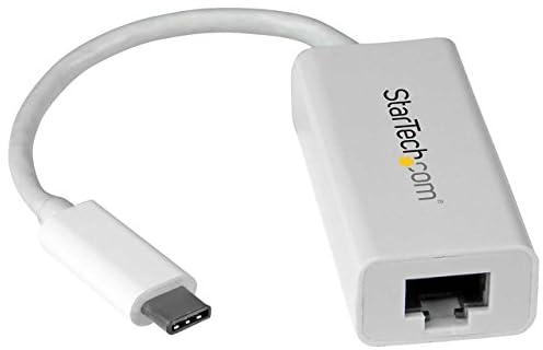 StarTech.com USB C إلى Gigabit Ethernet Adapter - أبيض - USB 3.1 إلى RJ45 LAN - USB نوع C إلى Ethernet (US1GC30W)