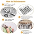 4 PCS Travel Cutlery Set, Camping Cutlery, Travel Cutlery, Travel Cutlery Set with Case, Stainless Steel Travel Cutlery Set with Portable Organizer Bag, for Picnic School Travel Tableware