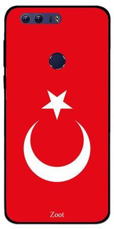 غطاء حماية واقٍ لهاتف هواوي أونر 8 علم تركيا