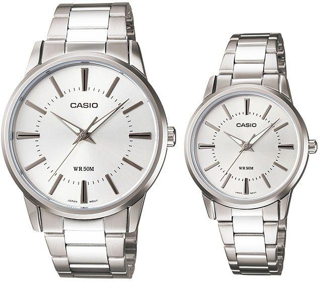 Casio His and Her Couple Analog, Dress Watch - MTP/LTP-1303D-7AV