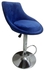 Simple Bar Chair - Dark Blue (كرسي بار قطيفه ازرق)