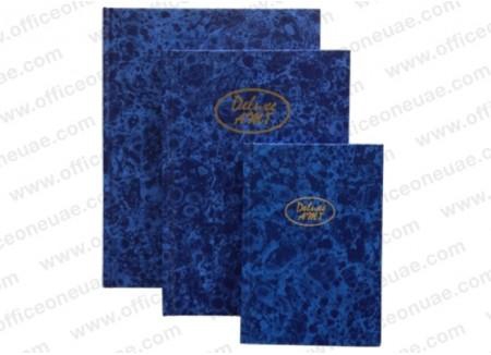 Deluxe Ruled Manuscript/Register Book 2QR, A6, 105x148 mm, 96 sheets, Blue