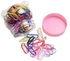 150-Piece Disposable Hair Tie Pink/Red