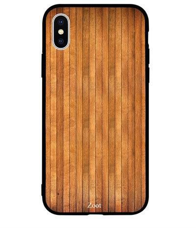 Skin Case Cover -for Apple iPhone X Wood Pattern نمط الخشب