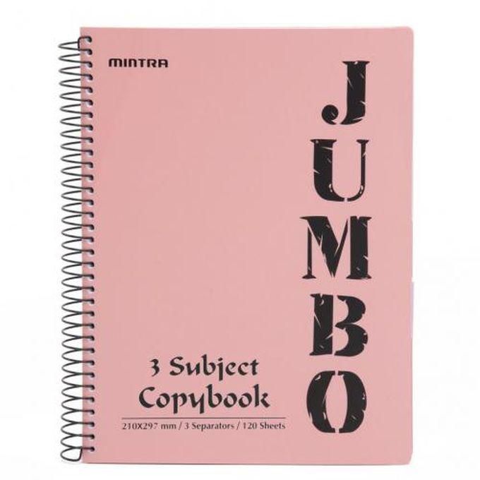 Mintra A4 Copybook - Notebook 120 Sheets-3 subject - 210*297 mm