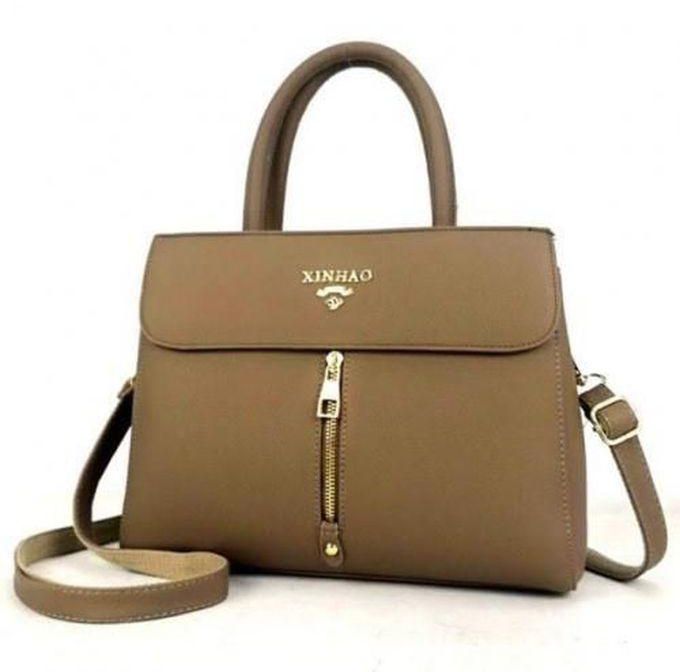 Brown ladies handbag