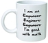 Funny Wrong I'm An Engineer Good with Math BLACK13F37-11 Oz Coffee Mug - Funny Inspirational and Sarcasm by A Mug To Keep TM