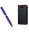 10000mAh Power Bank - Black + Multi-Use Stylus Pen - Blue