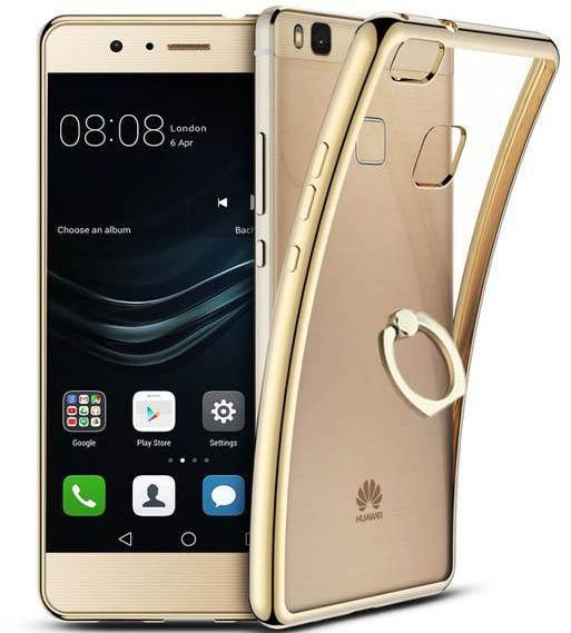 Margoun Soft Electroplated TPU Scratch Resistant Case Cover Compatible with Huawei P9 lite in Gold