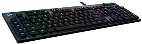 Logitech G Logitech G815 Lightsync RGB Mechanical Gaming Keyboard With Low Profile Gl Clicky Key Switch, 5 ProgRAMmable G-Keys,Usb Passthrough, Dedicated Media Control