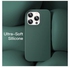 Silicone Case for iPhone 14 Pro Max 6.7-Inch Silky Soft Touch Full Body Protective Phone Case Shockproof Cover with Microfiber Lining Green