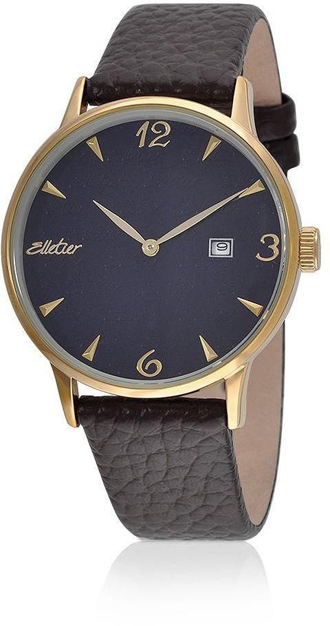 ساعة يد كلاسيكية للجنسين من ايليتير، انالوج بعقارب، جلد  EL087M010705