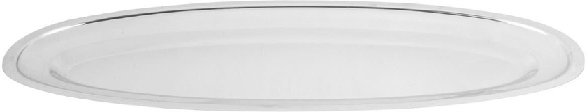 Get Stainless Steel Oval Serving Tray 60 cm - Silver with best offers | Raneen.com