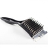 Plastic Handle Stainless Steel Bristle Grill Brush With Scraper
