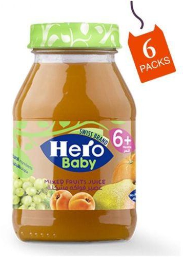 Hero Baby Mixed Fruits Juice - 130g - 3 Packs + 3 Free