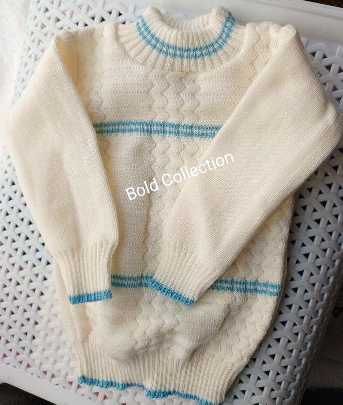 Fashion Newborn Front Stripped High Neck Knitted Baby Sweaters(0-6M)