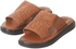 Get Al Dawara Leather Slide Slippers For Men, Medical insole with best offers | Raneen.com