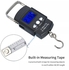 Portable Electronic Scale Digital Luggage Scale With Built-in Measuring Tape - 50kg