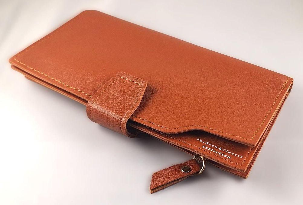 Elegant Wallet - Camel Color Leather