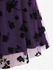 Plus Size Cinched Buckle Floral Flocking Mesh Layered Hem Long Sleeve 1950s Vintage Dress - 4x | Us 26-28