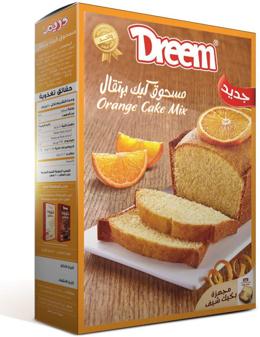 Dreem Cake Orange Flavor, 400 Gm