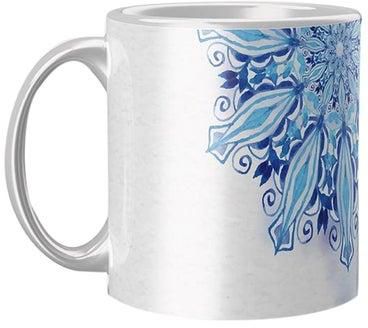 Printed Coffee Mug Grey/Blue Standard
