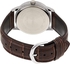 Get Casio MTP-V002L-7B2UDF Analog Casual Watch for Men, Leather Band - Brown with best offers | Raneen.com