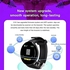 2021 Smart Watch (1.44 inch D18S) Heart Rate, Blood Pressure, Sleep Monitoring Function, Calorie Counter, Male and Female Multifunctional Outdoor Sports Smart Watch-Android iOS Phone（Black