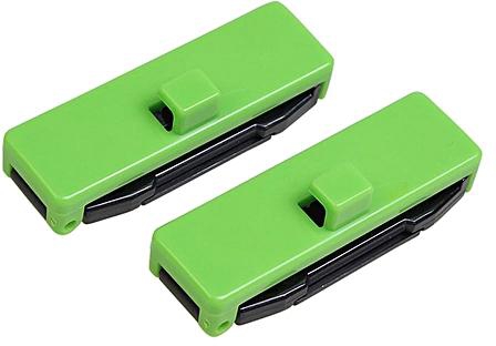 Generic Stylish Seat Belt Adjusting Clip Tension Adjuster For Car Pack Of 2 Green