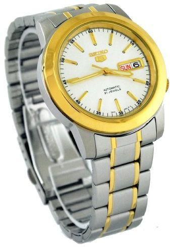 Seiko 5 Automatic Two-Tone Stainless Steel Men's watch #SNKE54