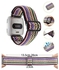 Braided Jacquard Adjustable Nylon Strap For Fitbit Versa Watch Multicolour