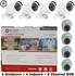 Cctv 1080P AHD 2.0 CCTV Camera 4 Indoor + 4 Outdoor Camera + One 8 Channel DVR Set