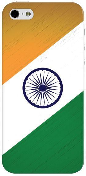 Stylizedd Premium Slim Snap Case Cover Matte Finish for Apple iPhone SE / 5 / 5S - Flag of India