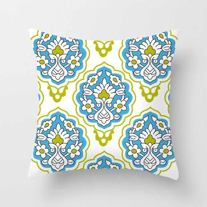 Modern Flowery Decorative Throw Pillow Cover- Aqua , Teal, Green 7 Home Decor