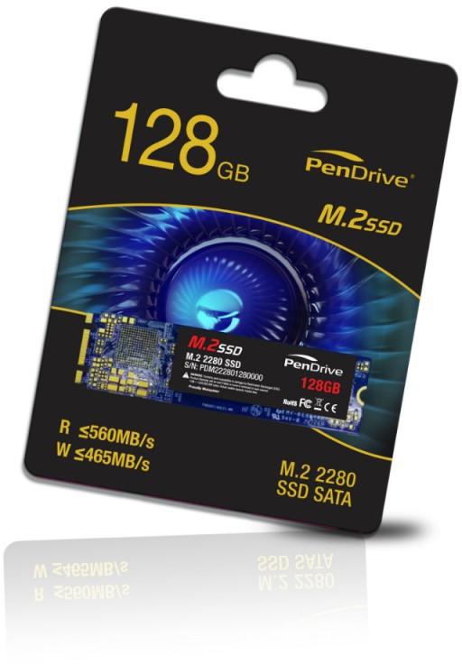 PenDrive M.2 2280 128GB 560MB/s R 465MB/s W M.2 SATA SSD