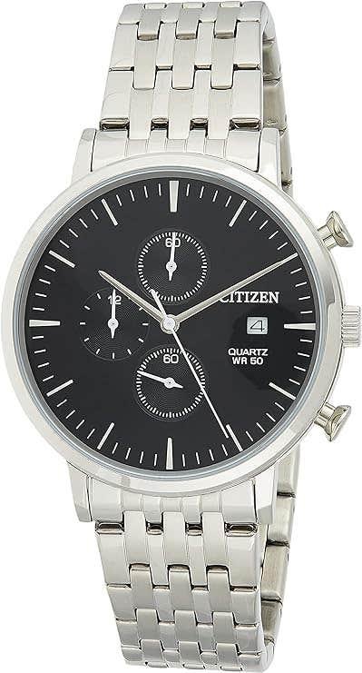 Get Citizen AN3610-55E Analog Men's Watch, Stainless Steel Strap - Silver with best offers | Raneen.com