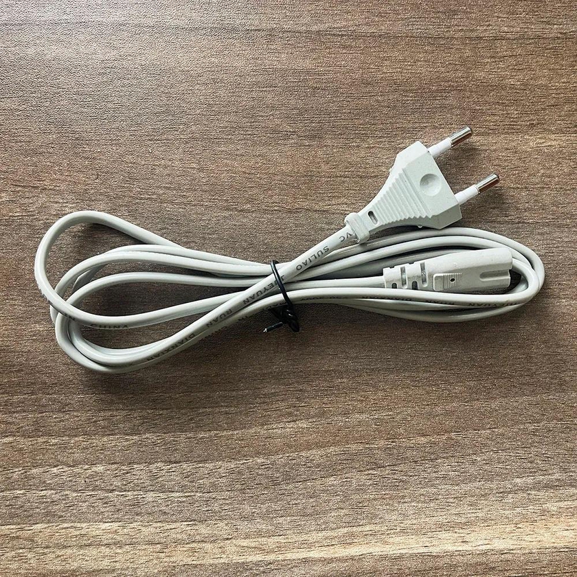 New Arrival EU 2-Prong VDE Plug Power Line Laptop AC Adapter Universal Power Cord Cable Lead 2 Pin Black 1.5m Wholesale