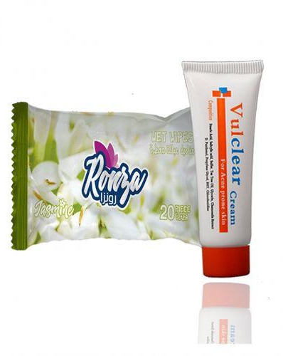 Vulclear Cream For Acne Prone Skin + Wipes 20 pcs