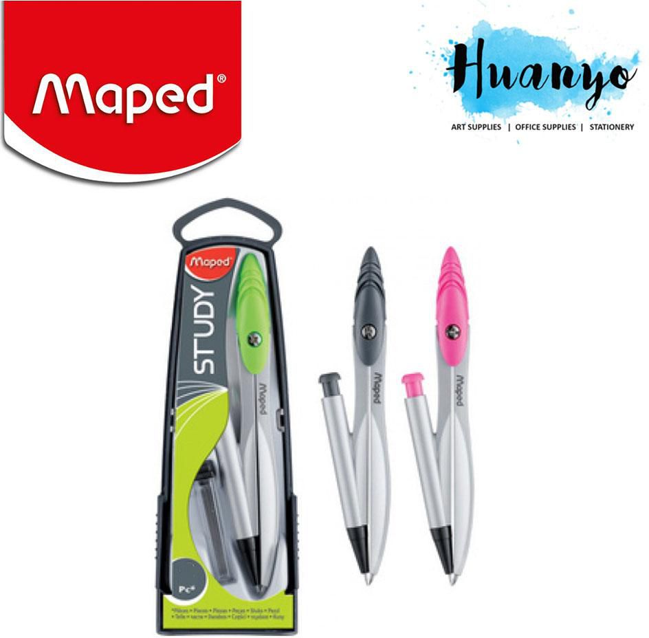 Maped Study Geometry Metal Compass With Mechanical Pencil (3 Colors)