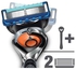 Gillette fusion proglide men&#39;s razor with flexball handle technology and 2 razor blade refills 2 count