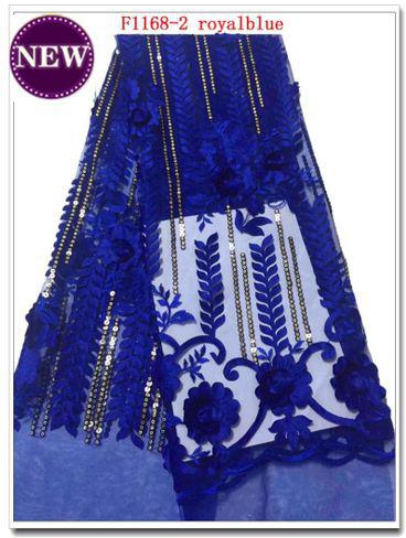 Beautiful Bridal Royal Blue Lace Fabric