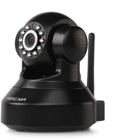 Foscam FC-FI9816PB Wireless IP Pan/Tilt HD Camera with Audio – Black