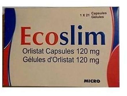 Ecoslim Orlistat Capsules,slim Fit Eco Slim, NAFDAC NO:A4-9348